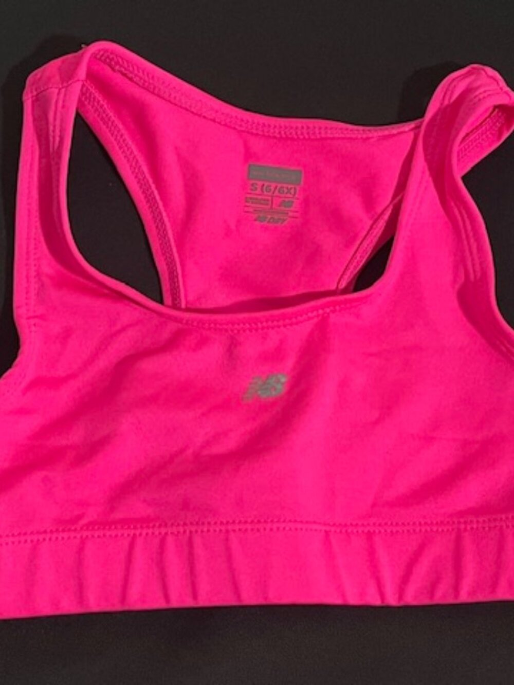 New Balance Pink Sports Bra Size Small 6/6X